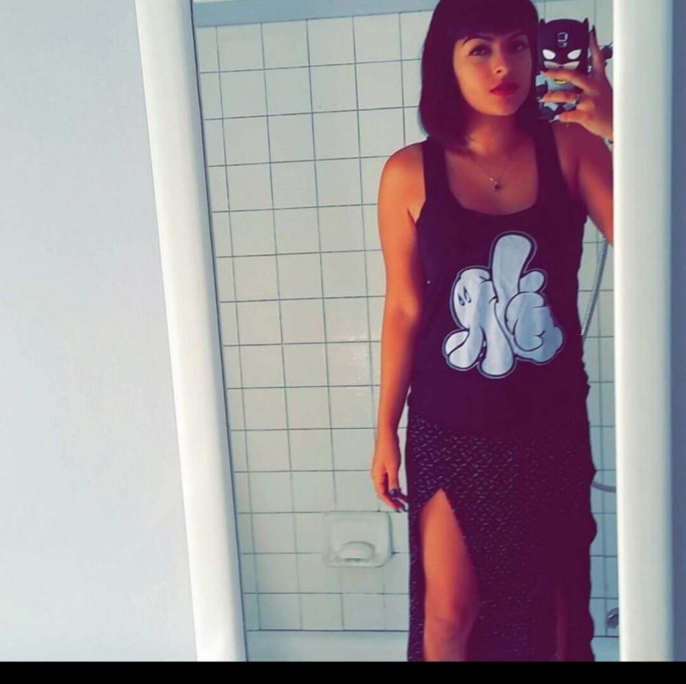 Double slit volcom skirt